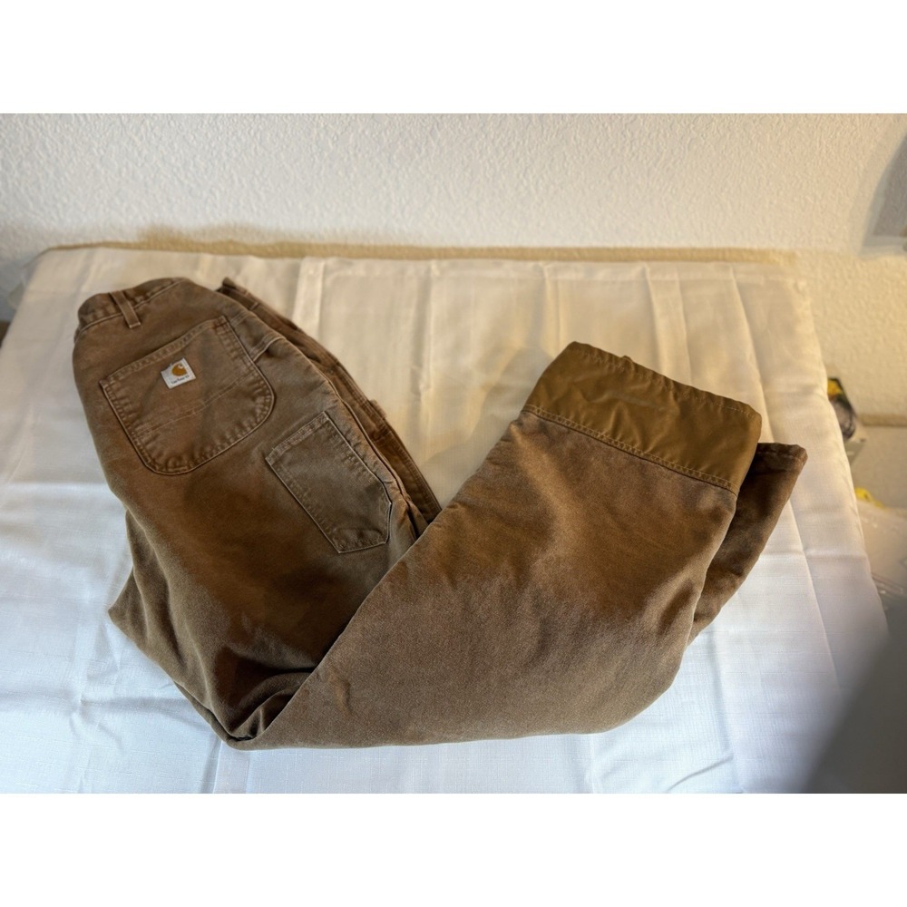 CARHARTT Insulated Double Front Women's Cold Weather Pants Size 14 x 34 Length